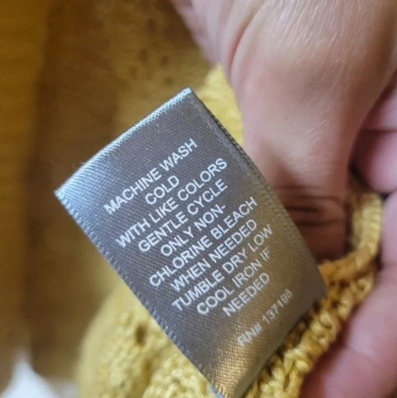 Marled Mustard Yellow Open-Front Knit Cardigan - Picture 8 of 12